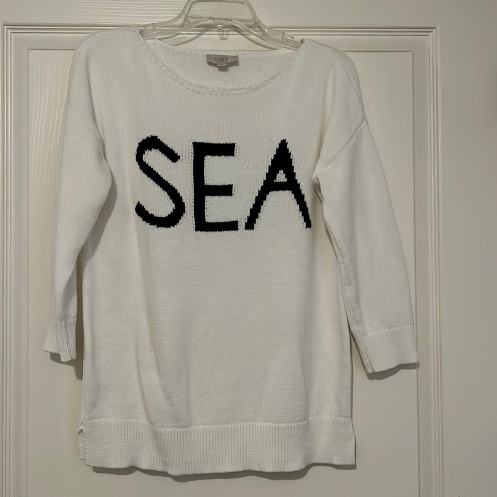 Loft “SEA” lightweight sweater